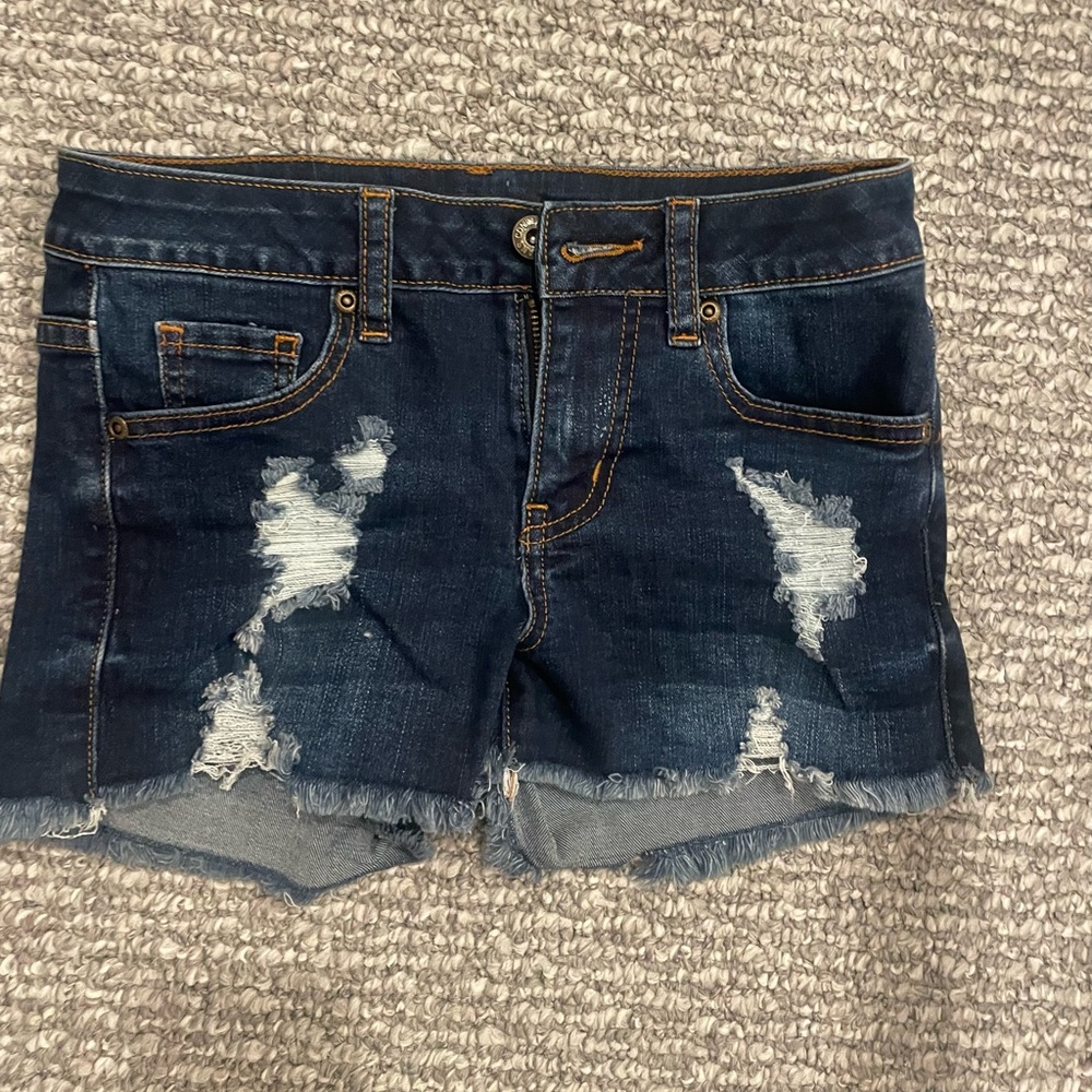 Contraband Distressed Jean Shorts